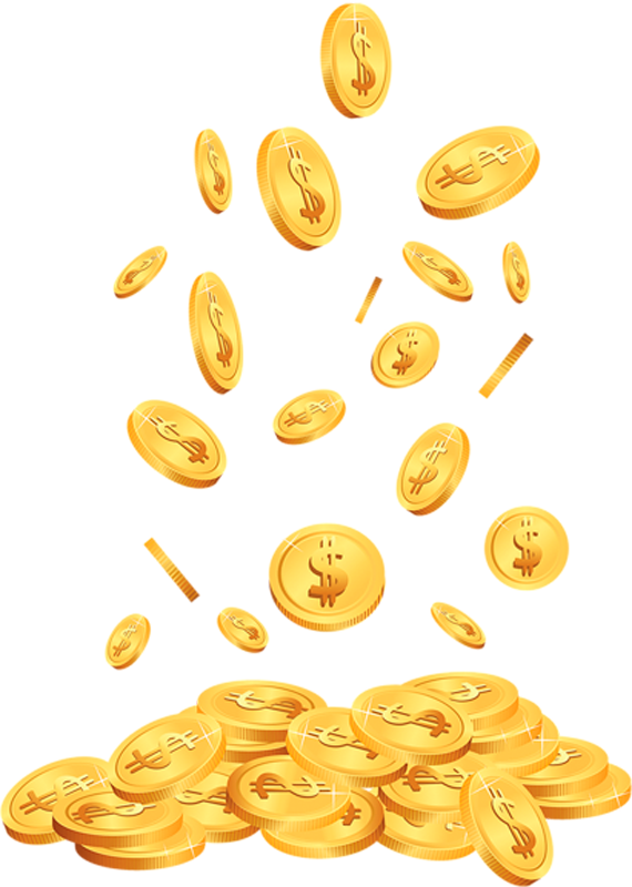 Scattered Coin Penny Coins Cent Transparent PNG Image