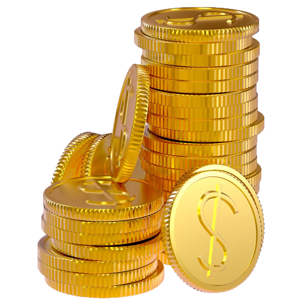 Golden Gold graphy Coins Coin Bank Transparent PNG Image