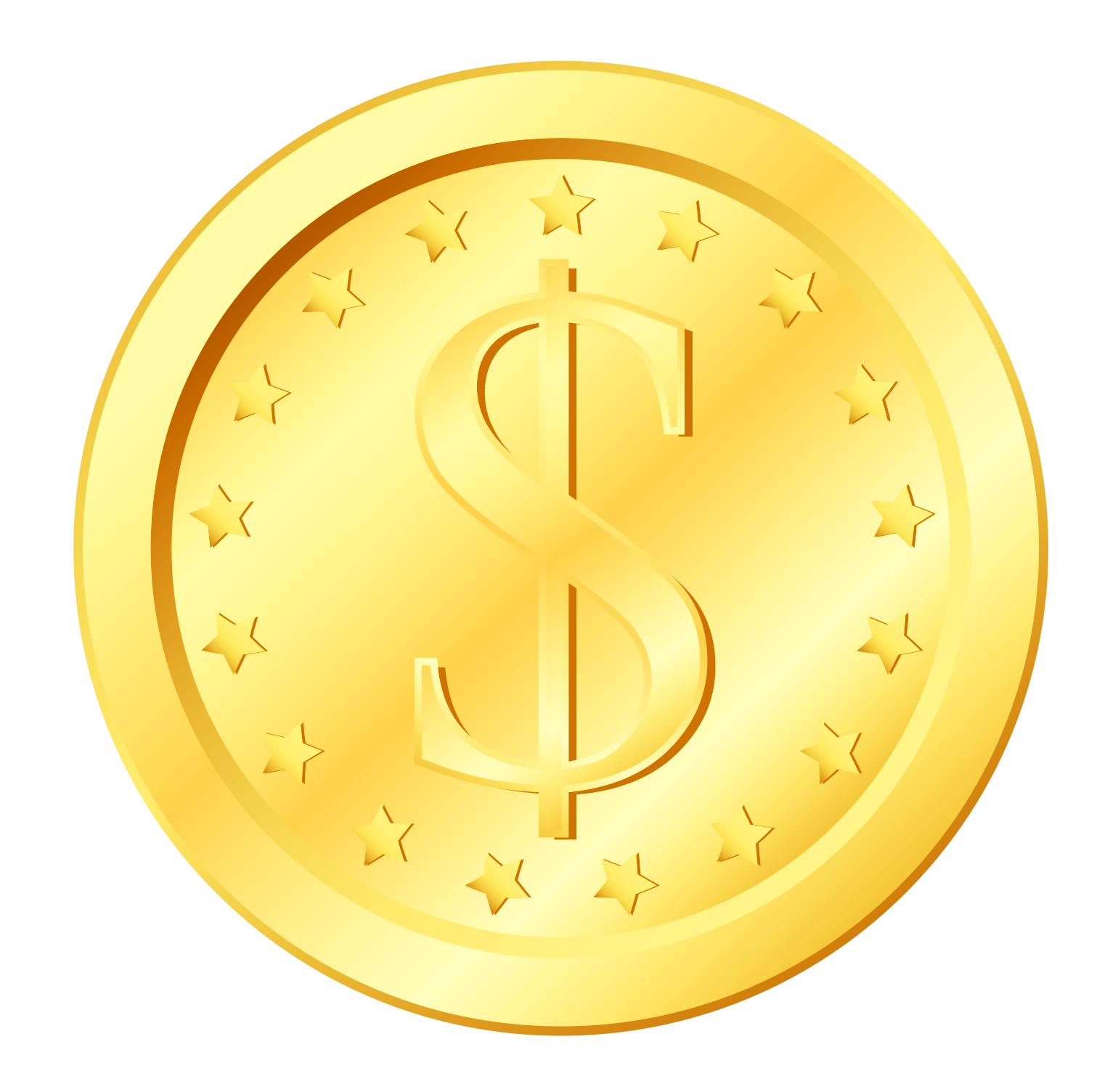 Coin Gold Icon Transparent PNG Image