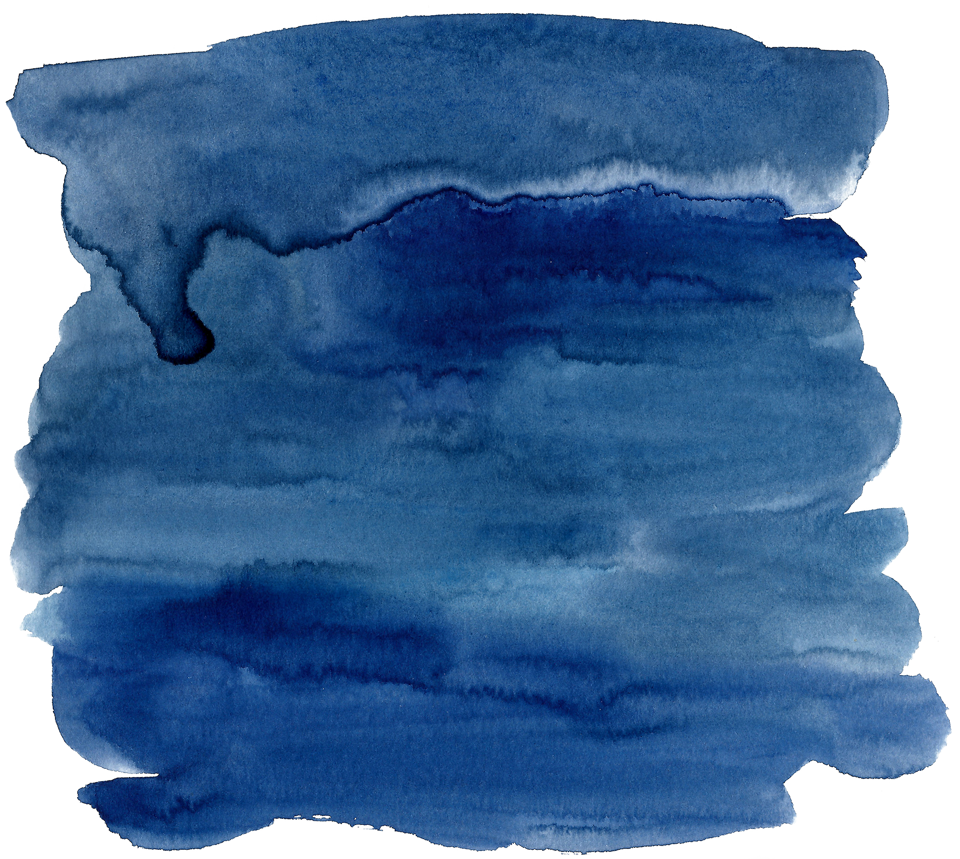 Watercolor Blue Transparent PNG Image