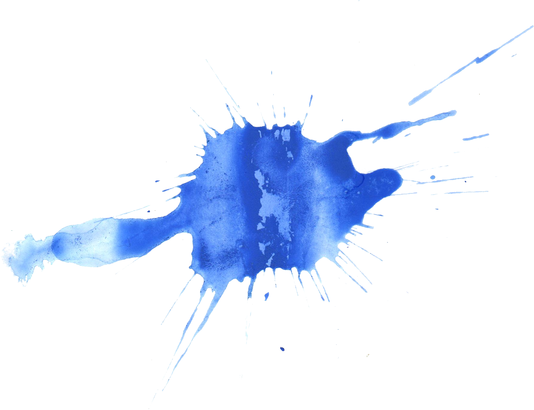 Watercolor Blue Transparent PNG Image