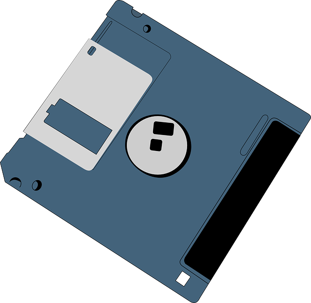 Blue Floppy Disk Transparent PNG Image