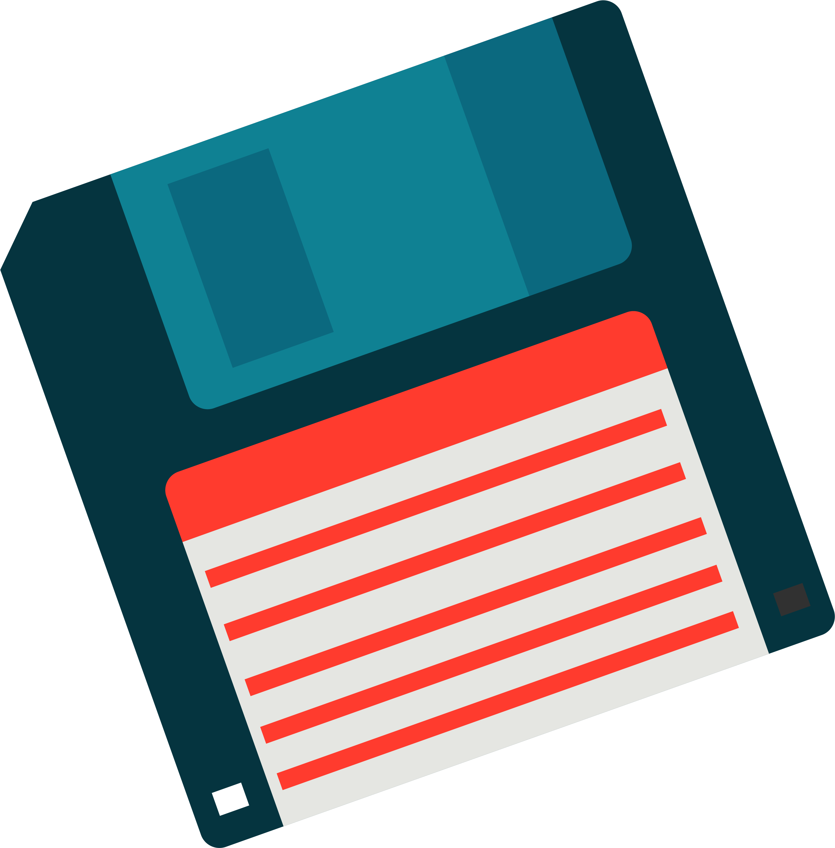 Blue Floppy Disk Transparent PNG Image