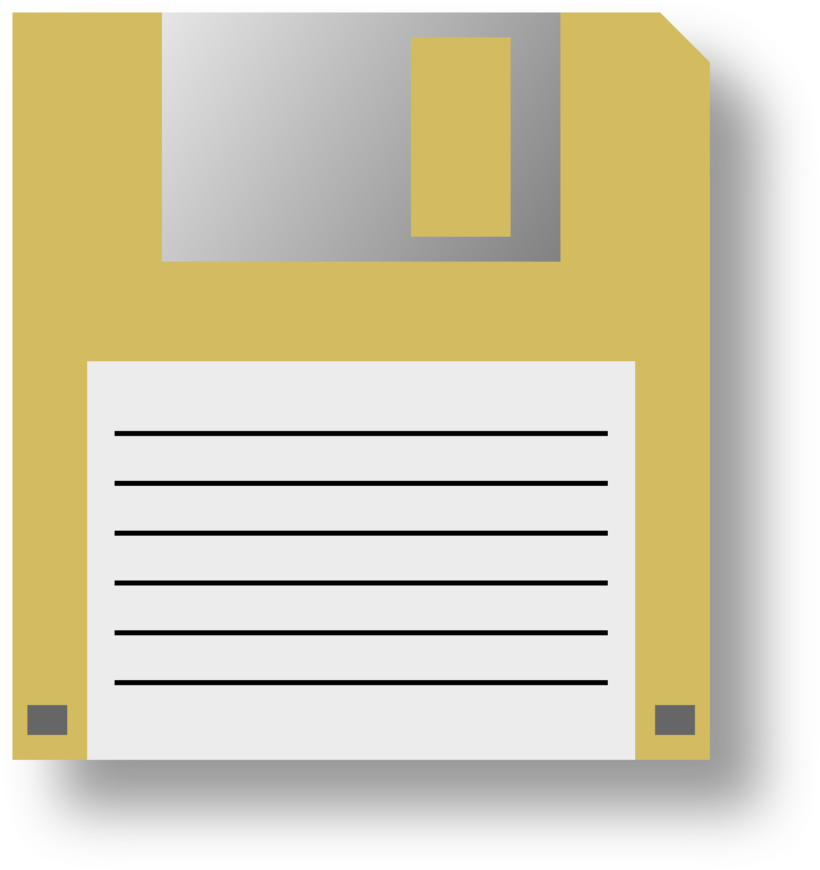 Front Floppy Disk Transparent PNG Image