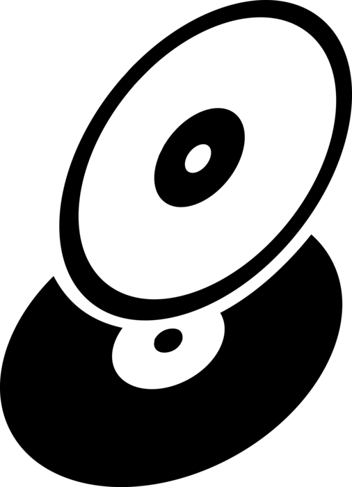 Vector Disk Black Cd Transparent PNG Image