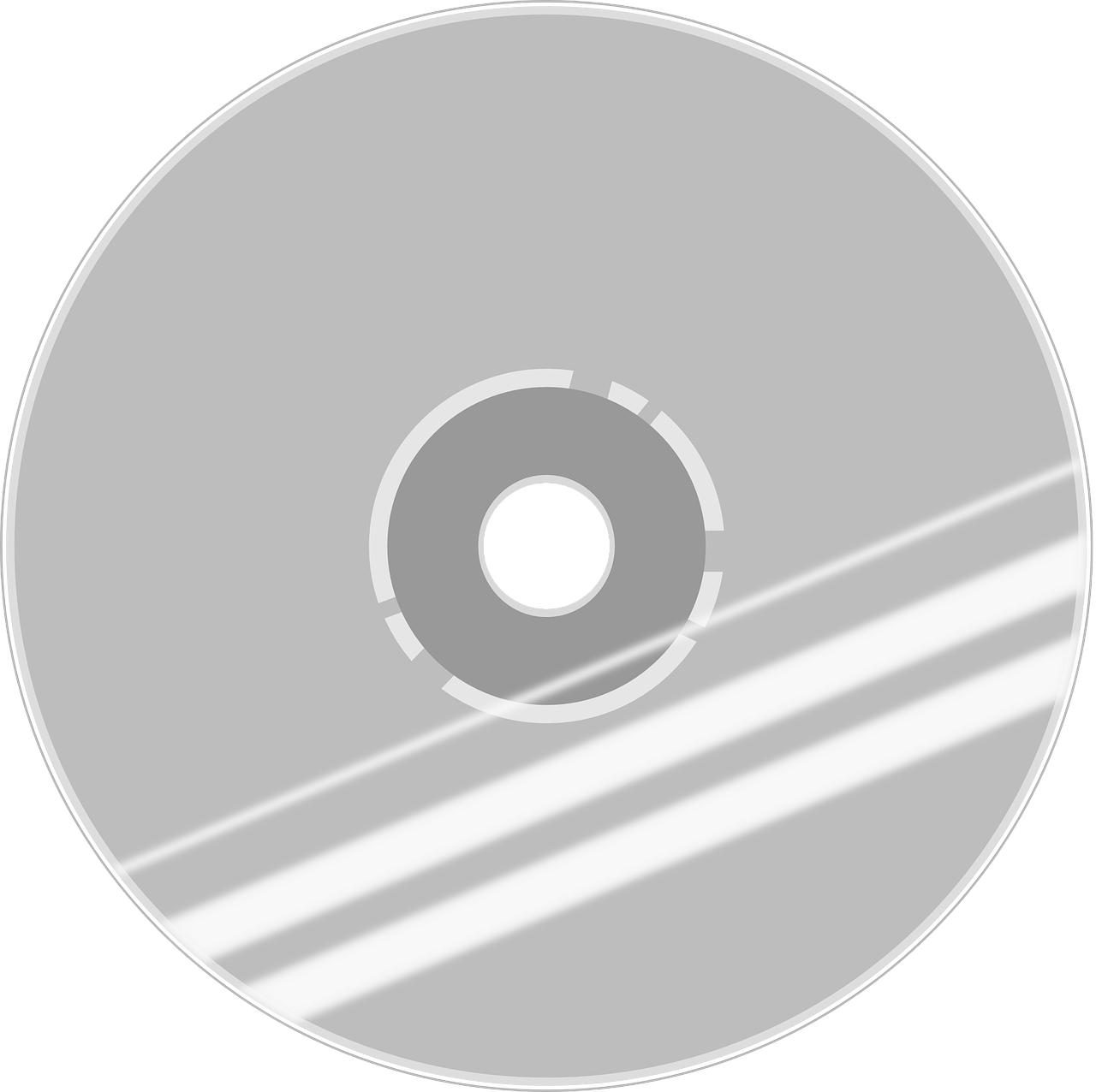 Vector Disk Silver Cd Transparent PNG Image
