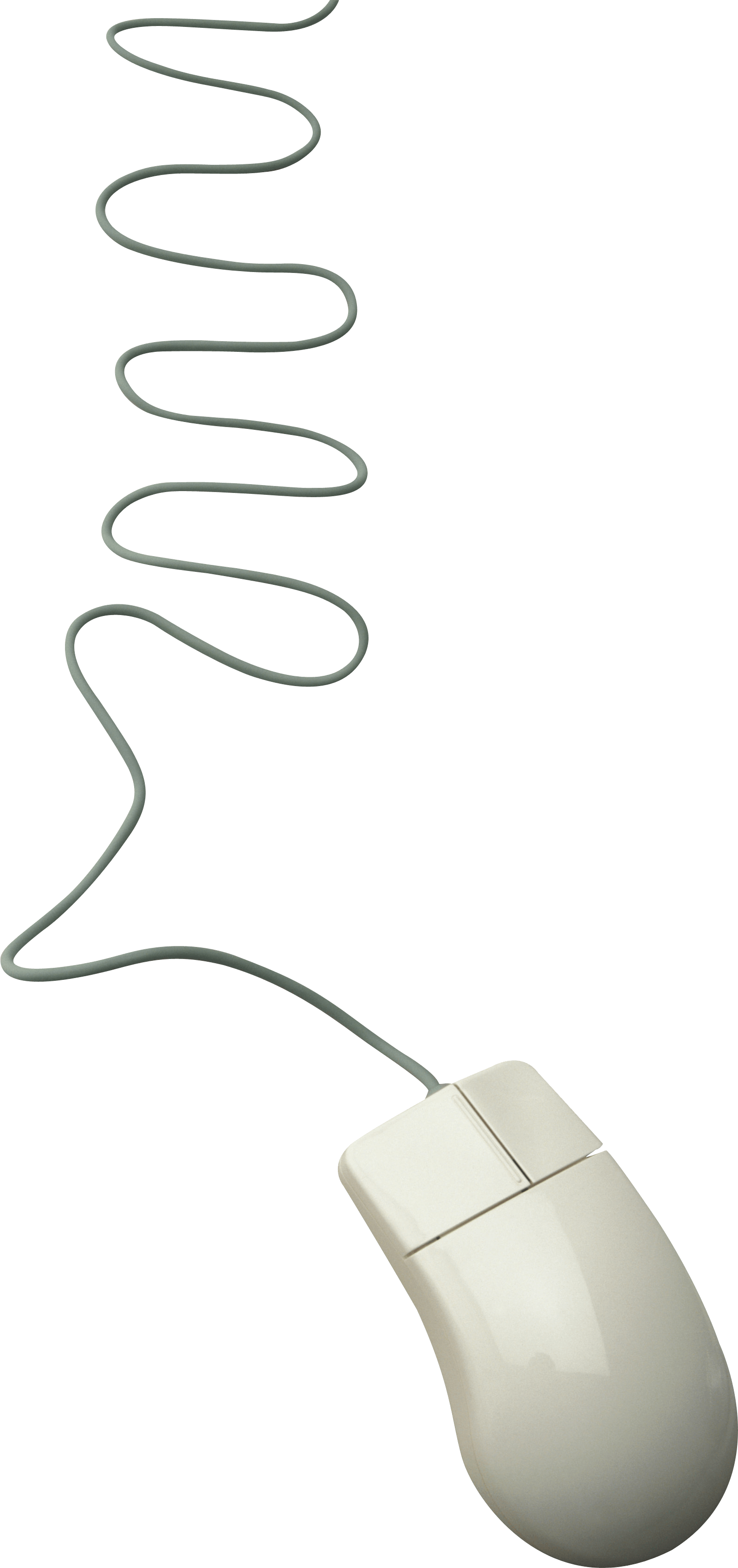 White Computer Mouse Transparent PNG Image