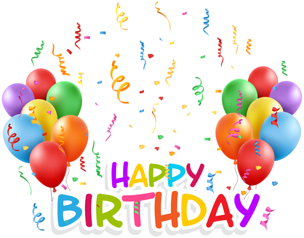Confetti Birthday Happy Transparent PNG Image