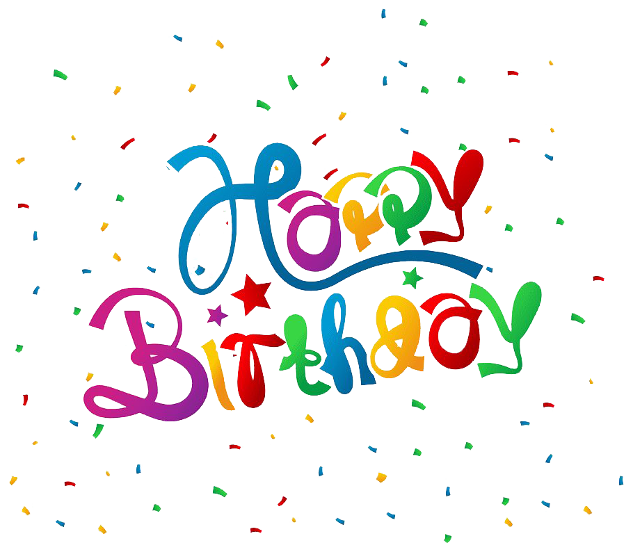 Confetti Birthday Happy File Transparent PNG Image
