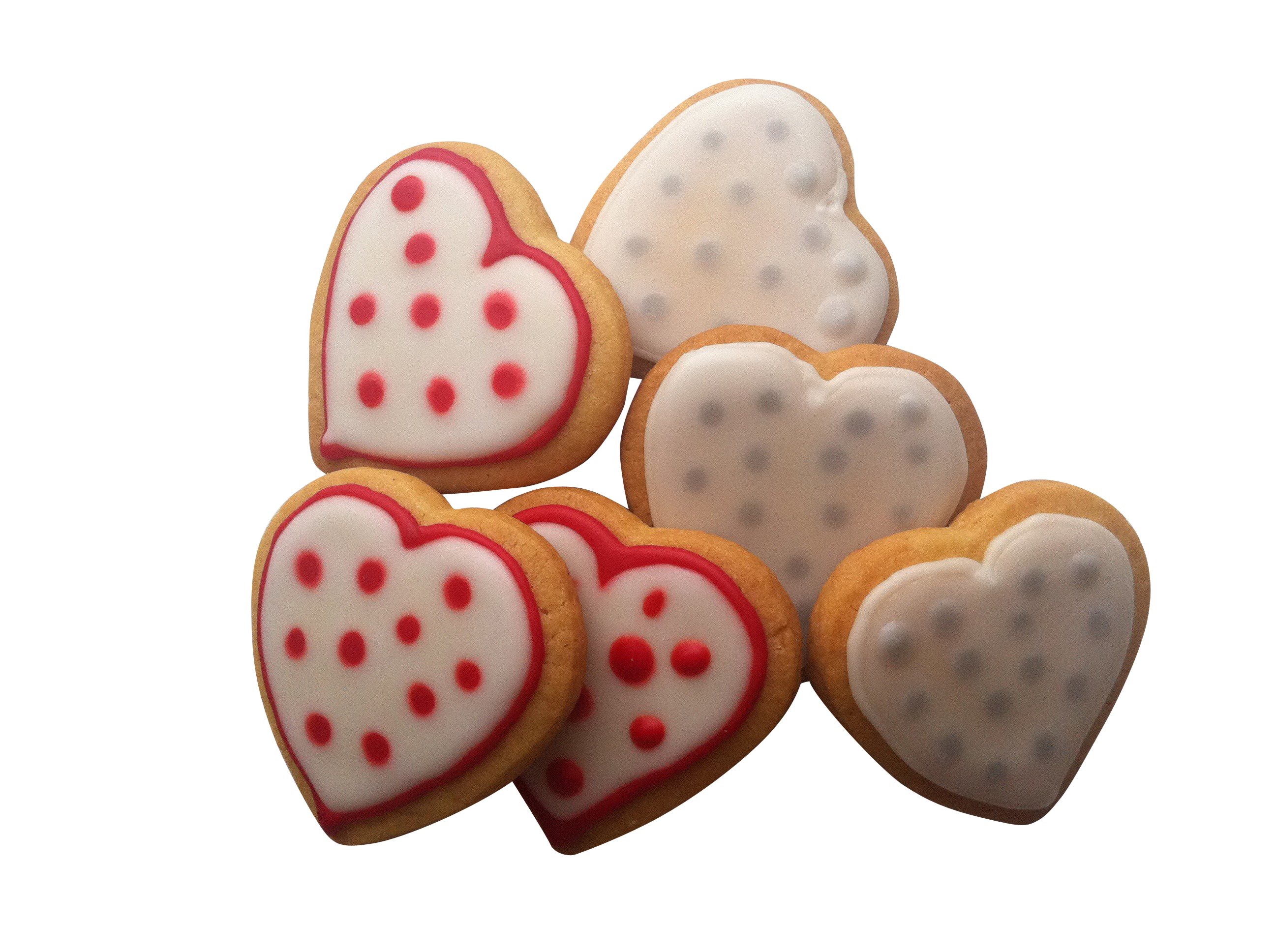 Heart Cookie Icing Transparent PNG Image