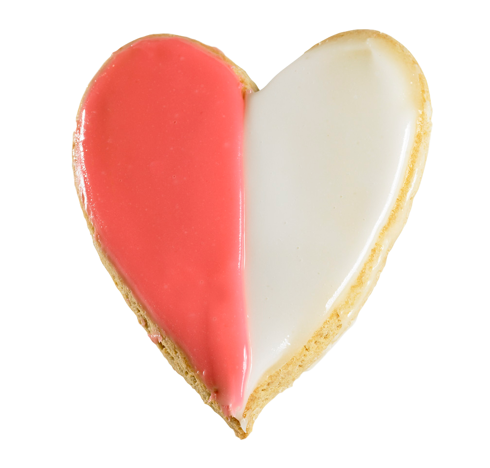 Heart Cookie Icing Transparent PNG Image