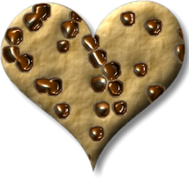 Heart Love Cookie Transparent PNG Image