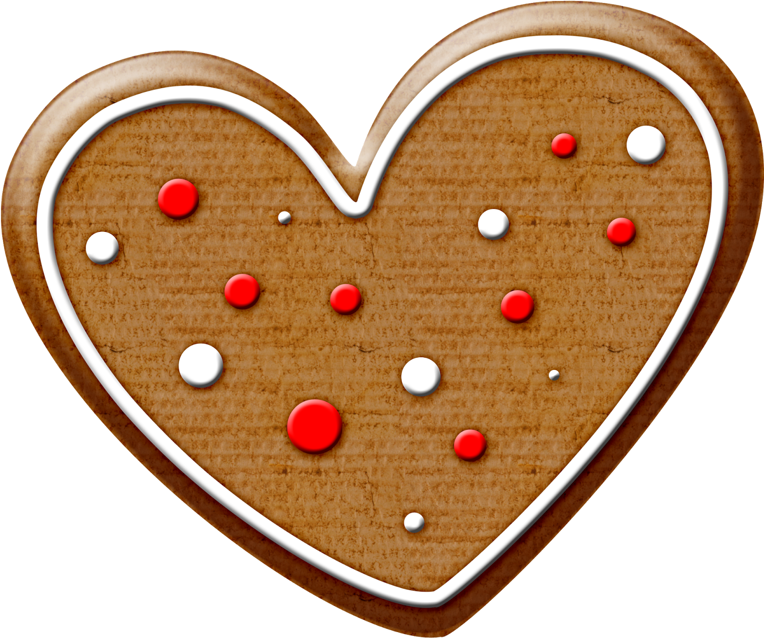 Heart Love Cookie Transparent PNG Image
