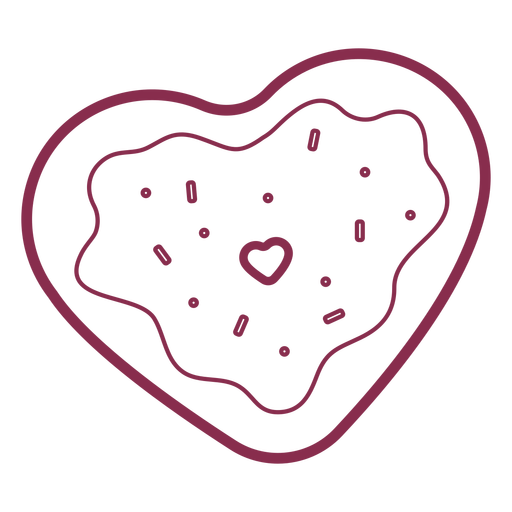 Heart Vector Cookie Transparent PNG Image