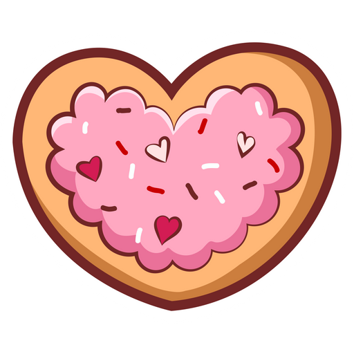 Heart Vector Cookie Transparent PNG Image