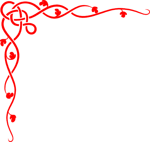 Corner Valentines Border Day File Transparent PNG Image