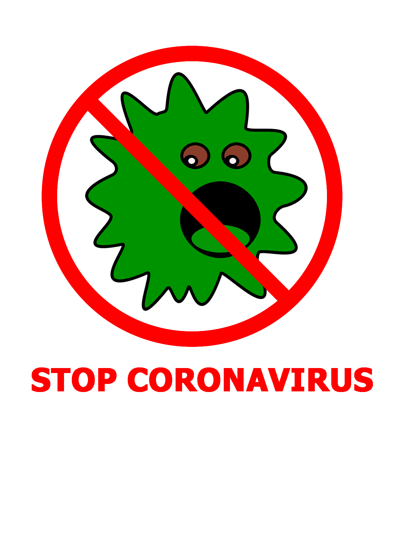 Coronavirus Stop Transparent PNG Image