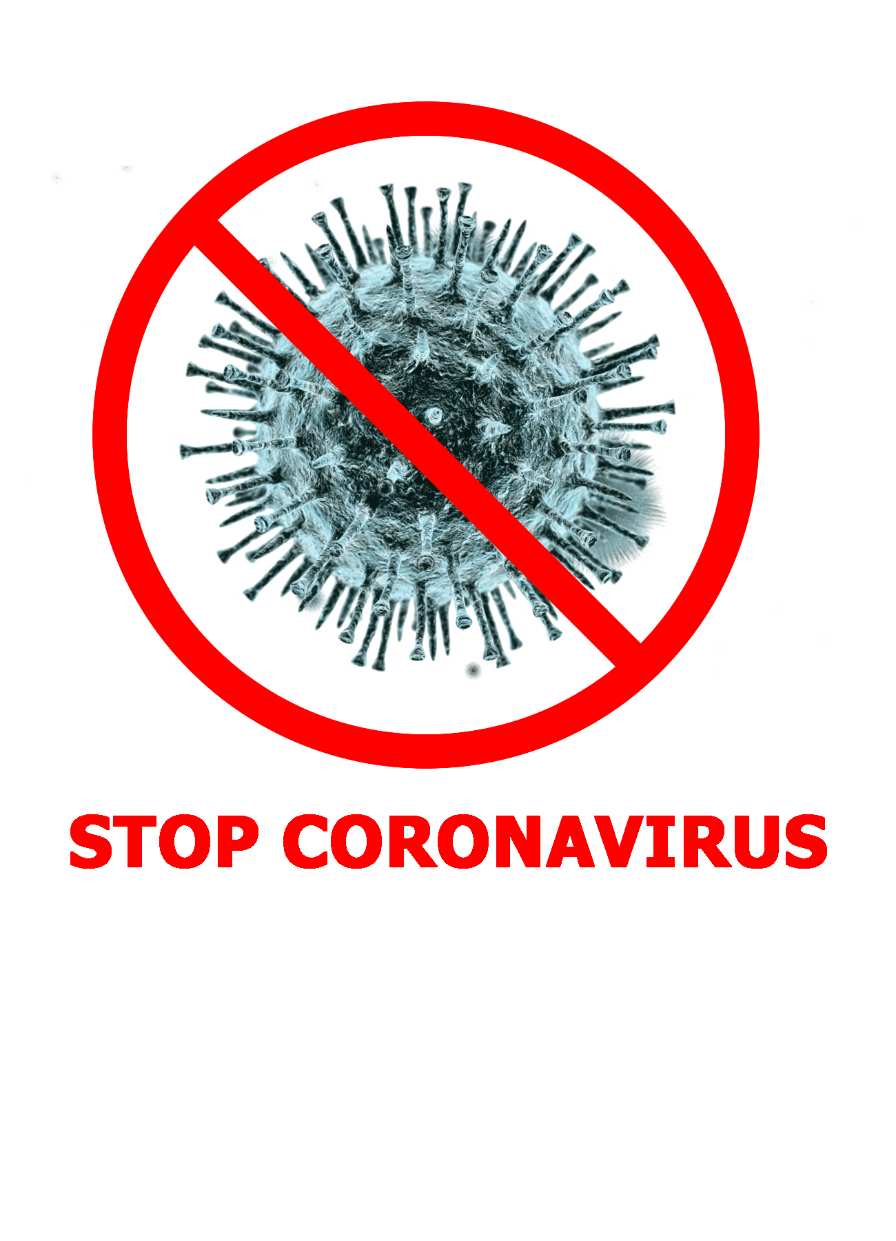 Coronavirus Stop Sign Transparent PNG Image
