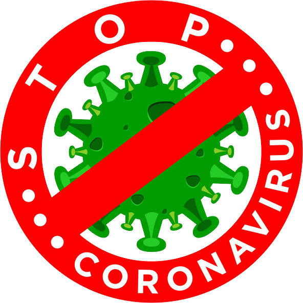 Coronavirus Stop Sign Transparent PNG Image