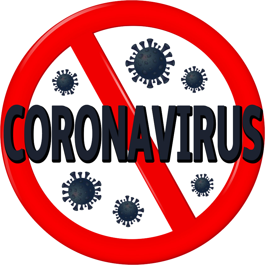 Coronavirus Stop Sign Transparent PNG Image