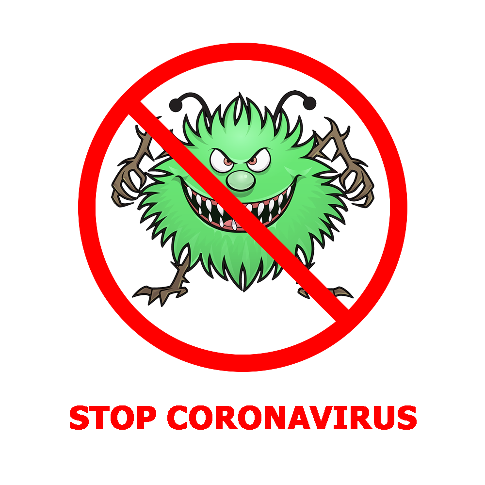 Coronavirus Symbol Stop Transparent PNG Image