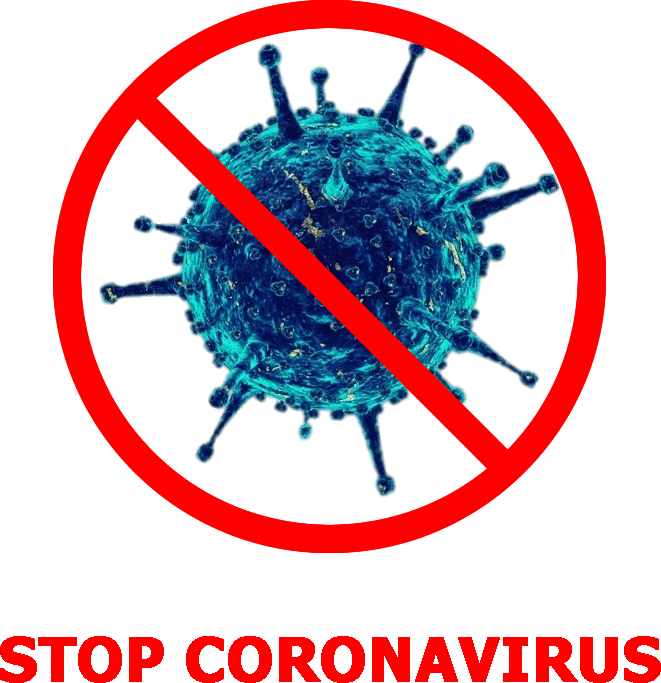 Coronavirus Symbol Stop Transparent PNG Image