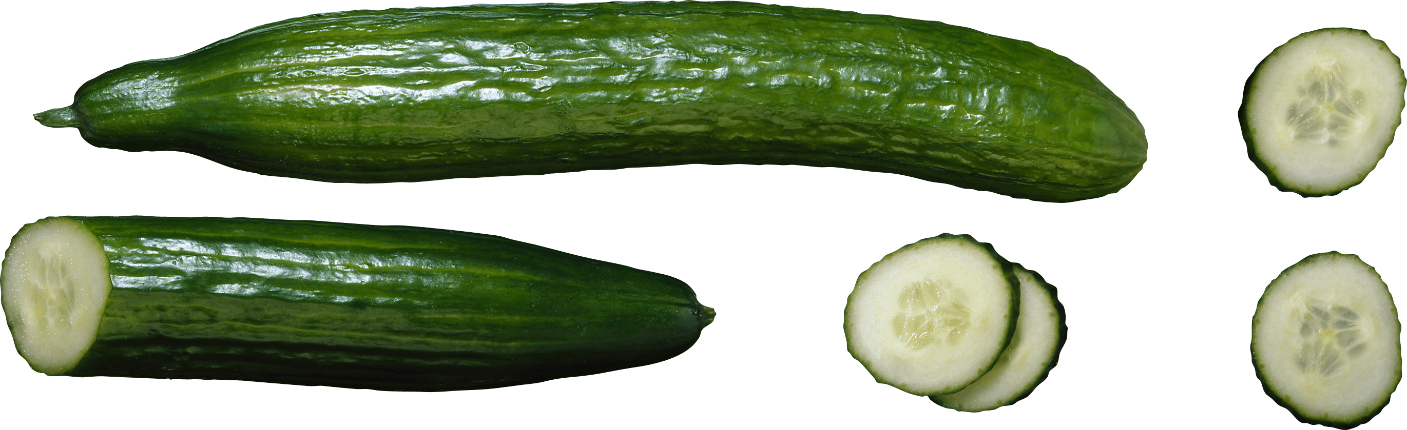 Green Cucumber Transparent PNG Image