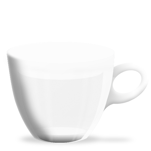White Empty Cup Transparent PNG Image