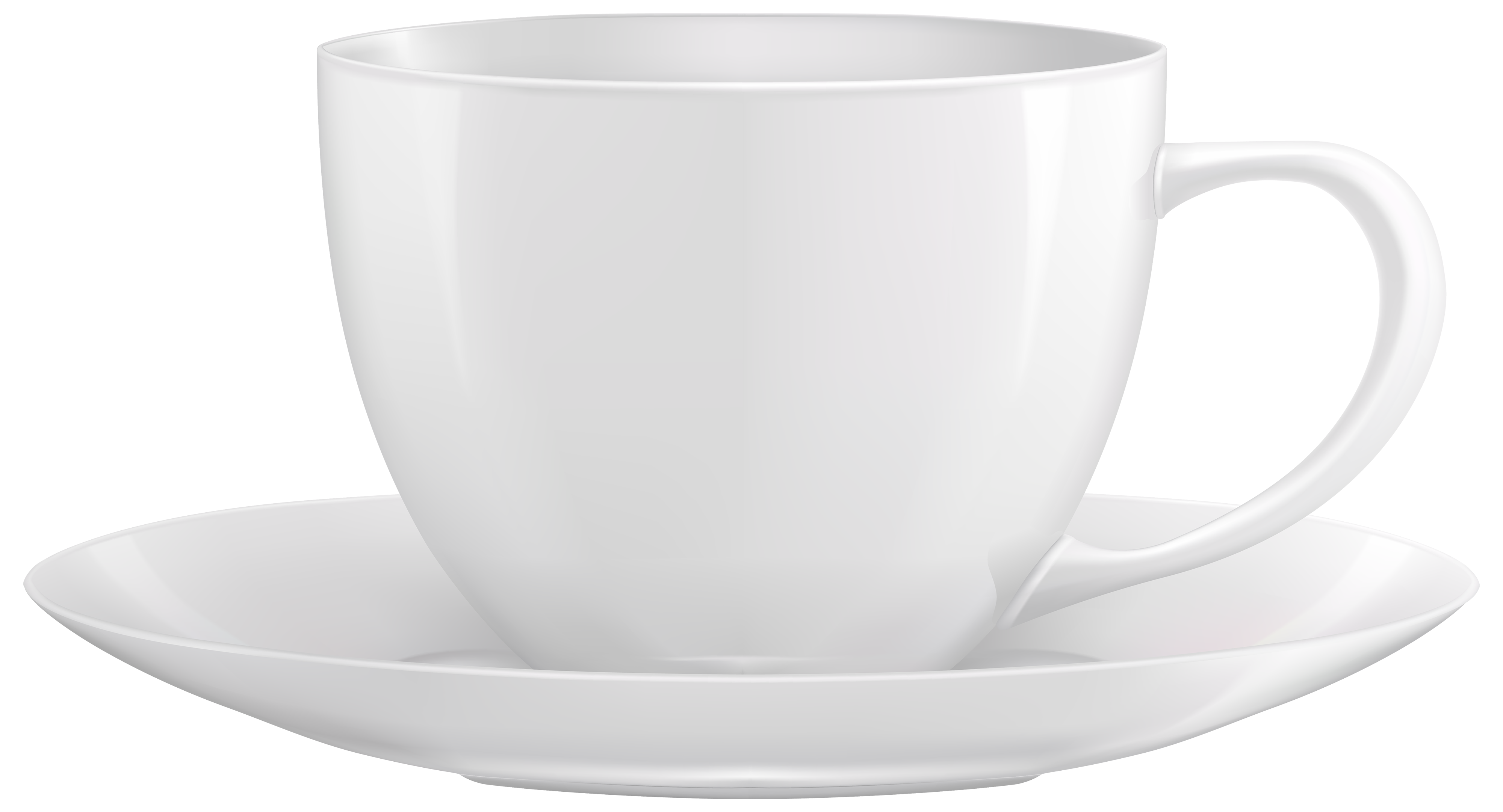 White Empty Cup Transparent PNG Image