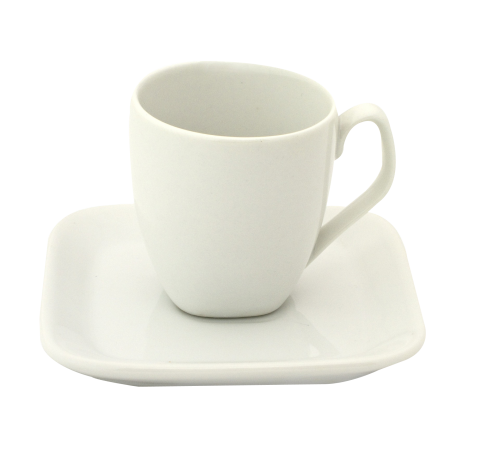 White Empty Cup Transparent PNG Image
