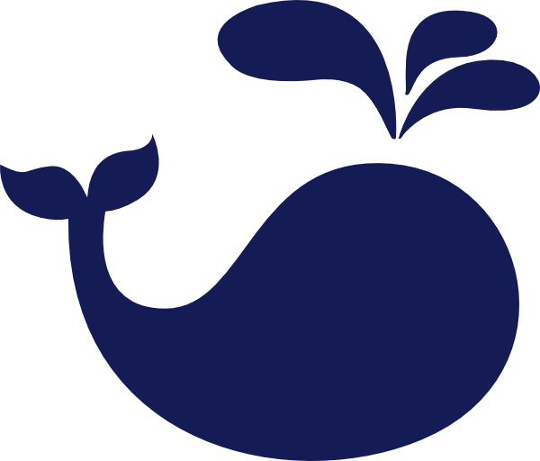 Cute Whale Transparent PNG Image