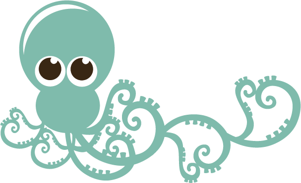 Cute Octopus Transparent PNG Image