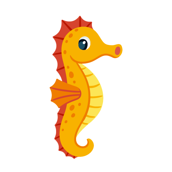 Cute Seahorse Transparent PNG Image