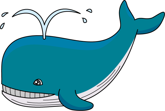 Cute Whale Transparent PNG Image