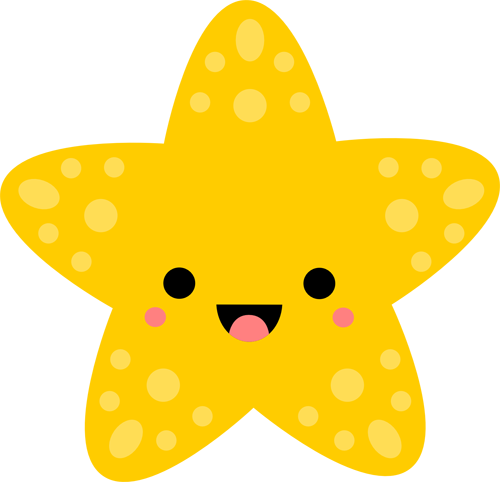 Cute Starfish Transparent PNG Image