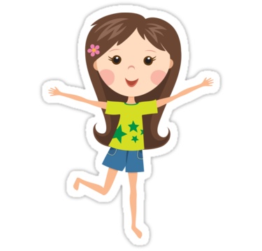 Cute Cartoon Girl Transparent PNG Image