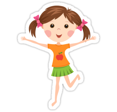 Cute Cartoon Girl Transparent PNG Image
