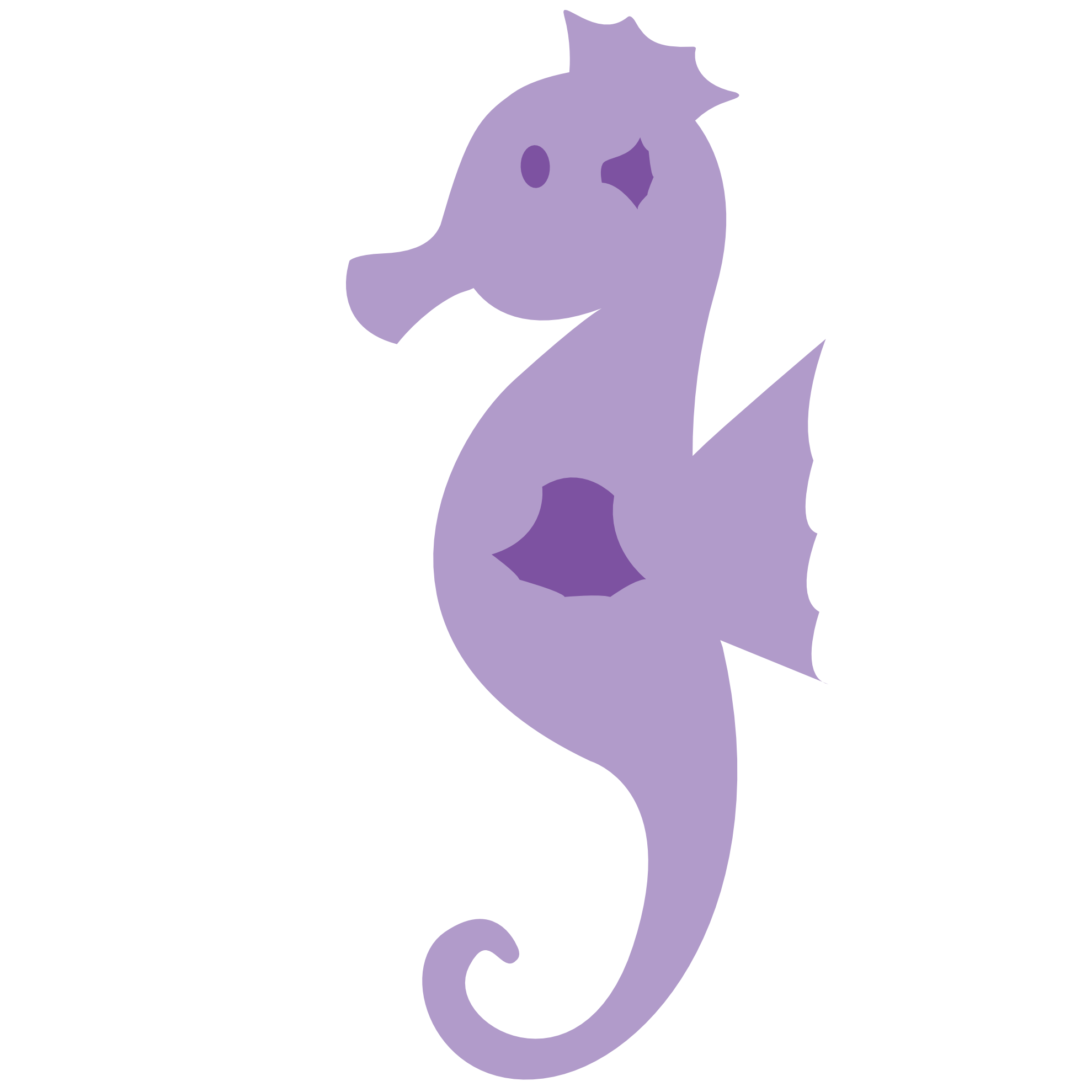 Cute Seahorse Background Transparent PNG Image