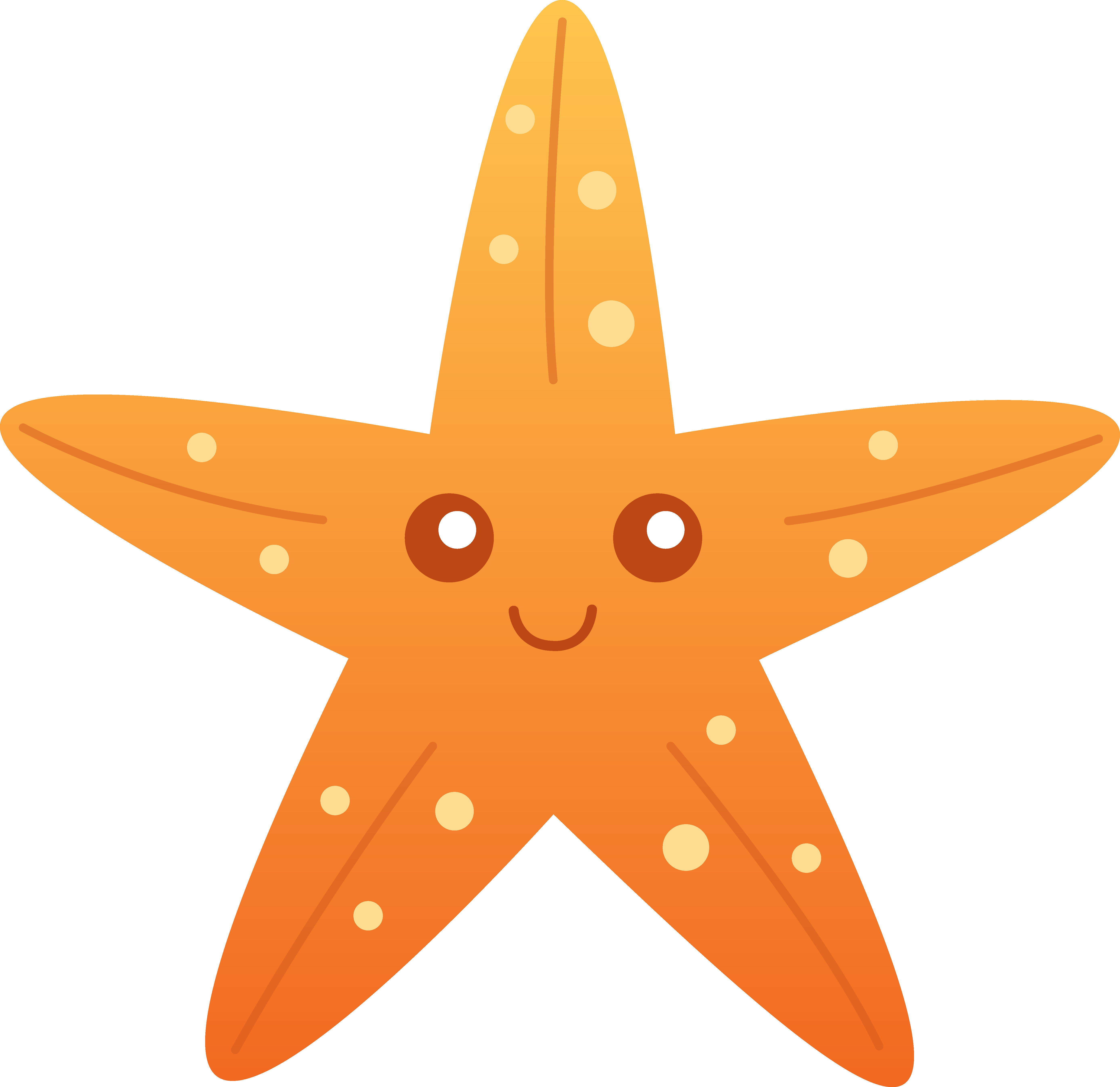Cute Starfish Transparent PNG Image