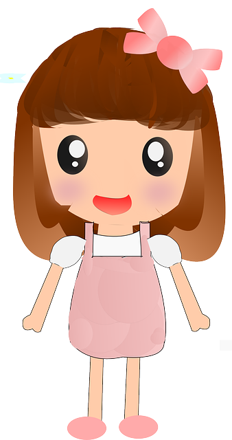 Cute Cartoon Girl Transparent PNG Image