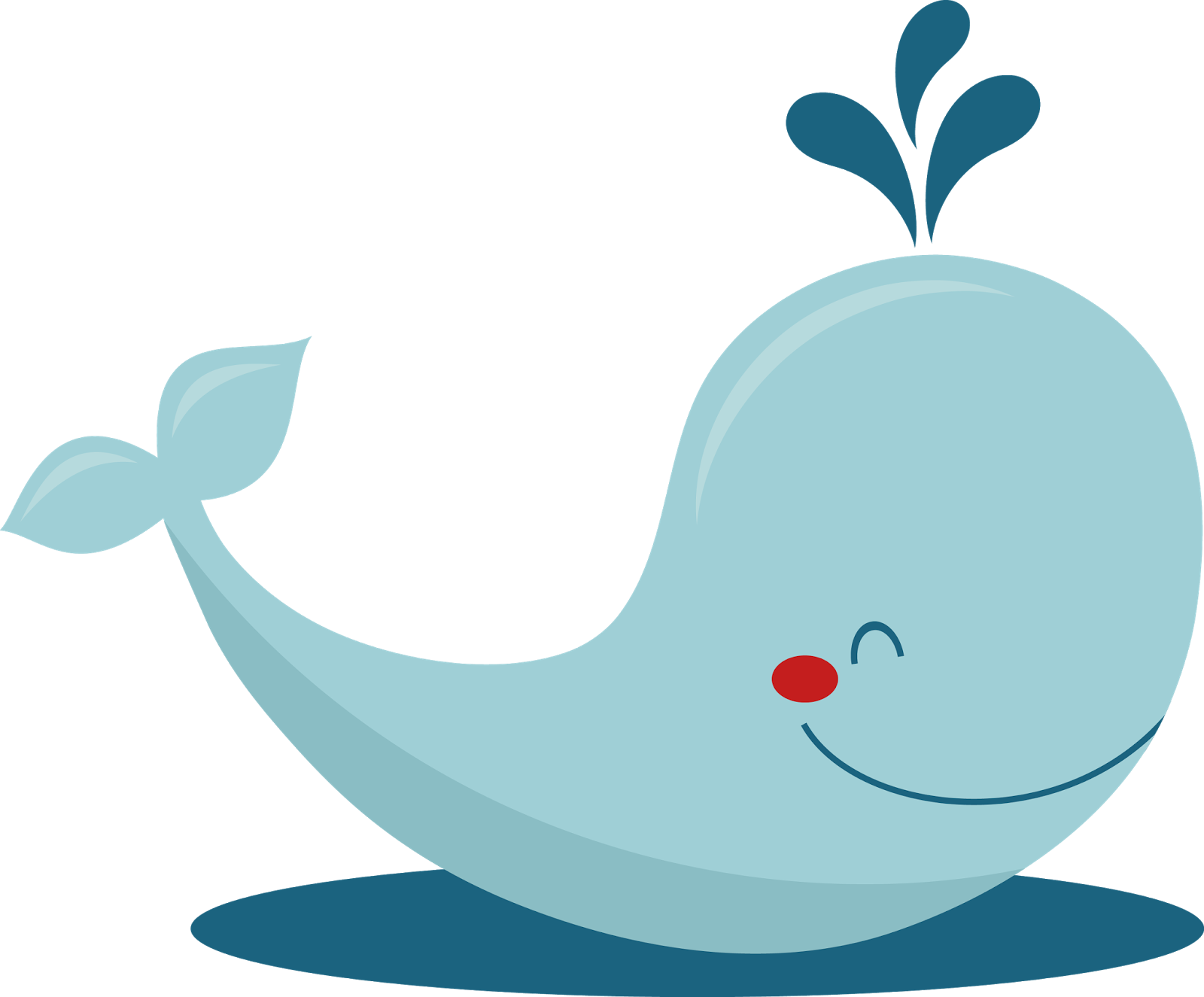 Cute Whale Transparent PNG Image