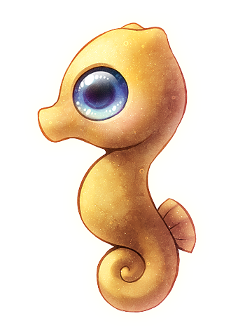 Cute Seahorse Transparent PNG Image
