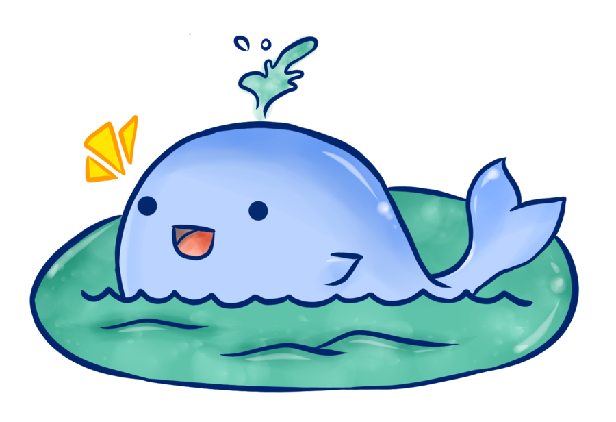 Cute Whale Background Transparent PNG Image