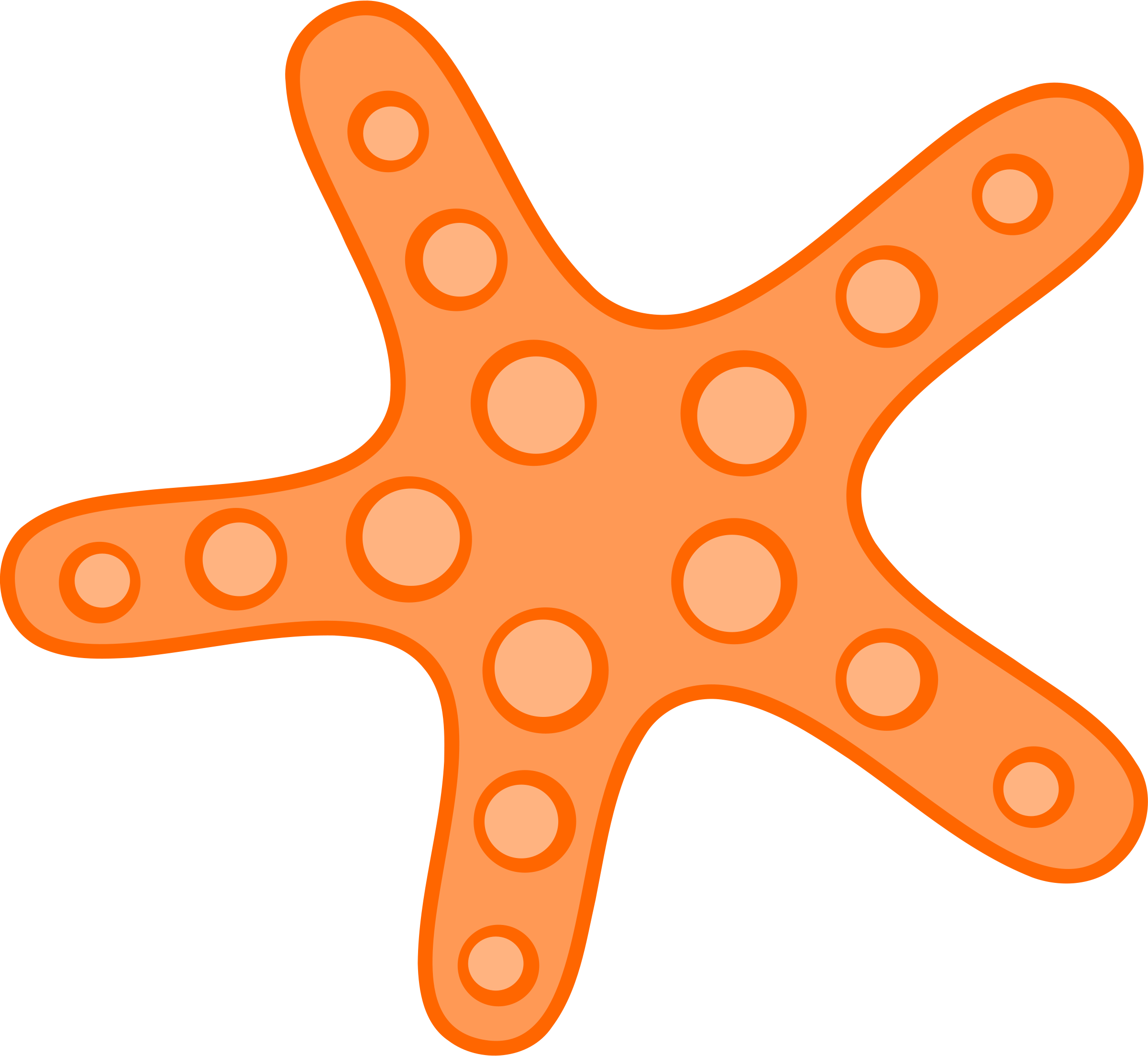 Cute Starfish Transparent PNG Image