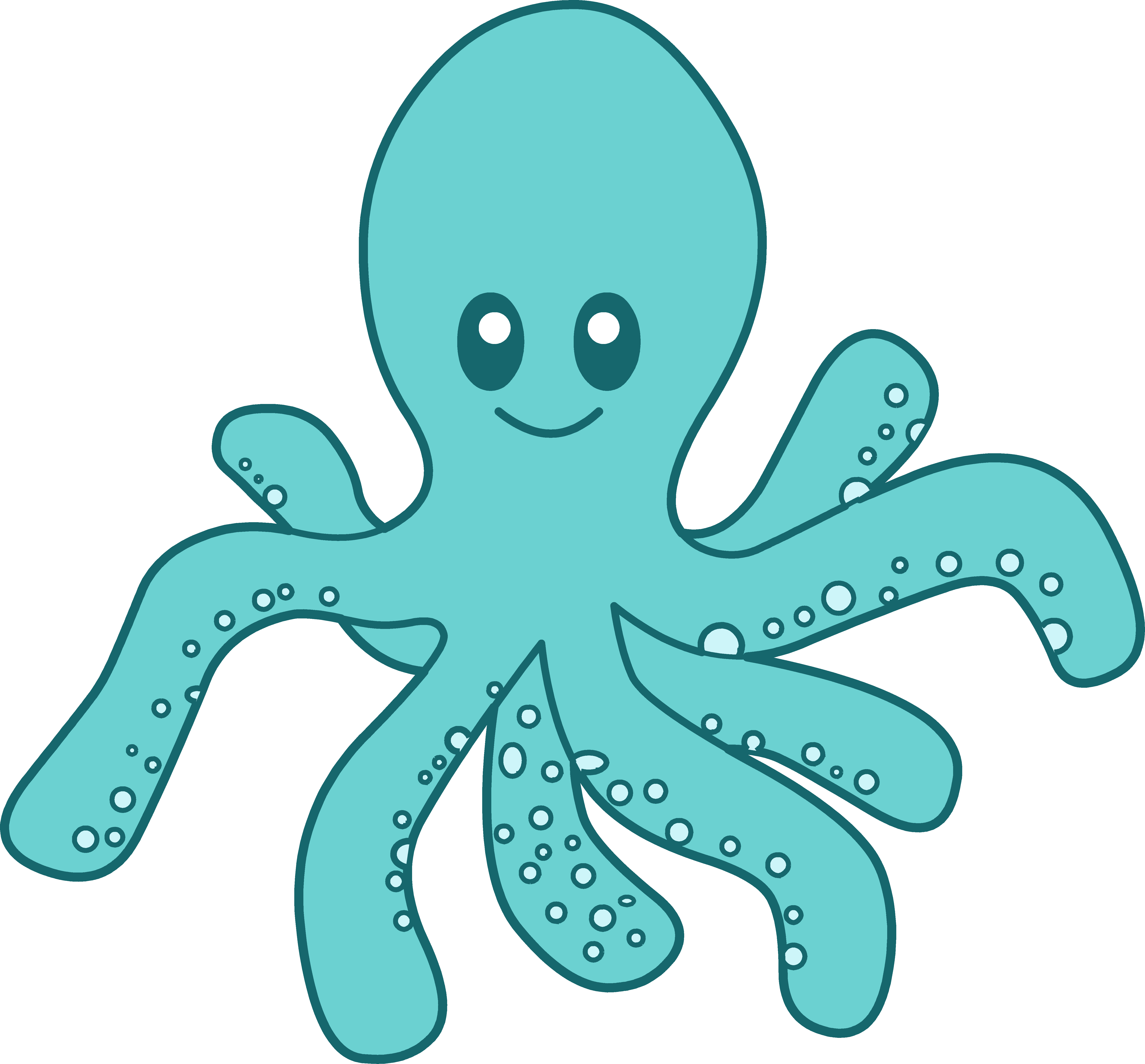 Cute Octopus Transparent PNG Image