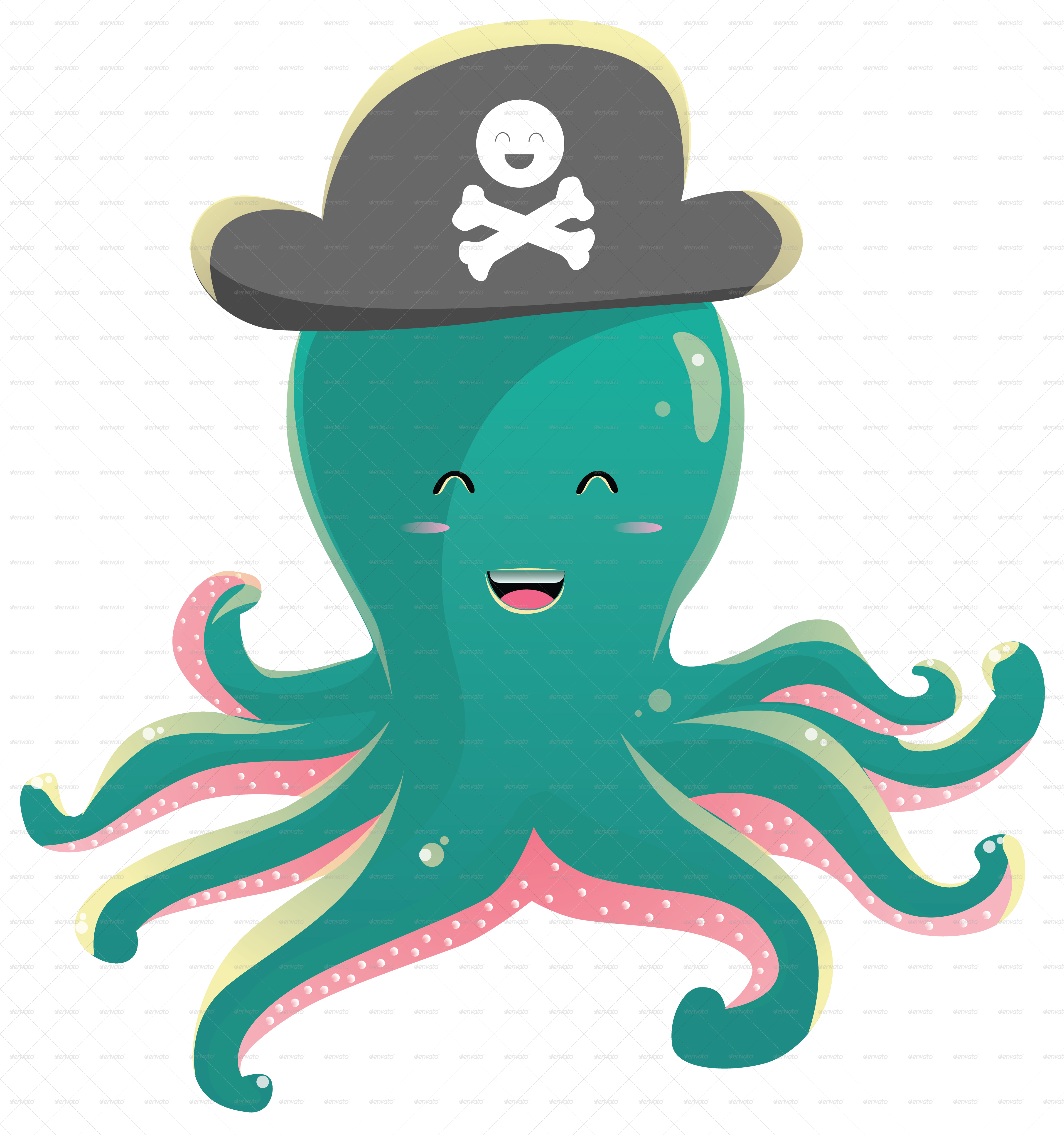 Cute Octopus Transparent PNG Image