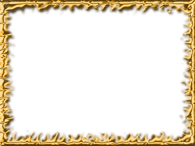 Gold Frame Transparent PNG Image