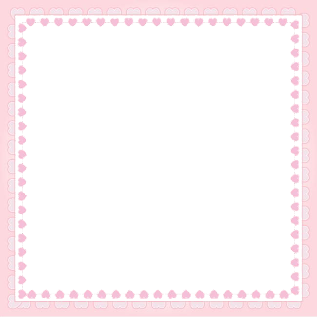 Pink Frame Transparent PNG Image