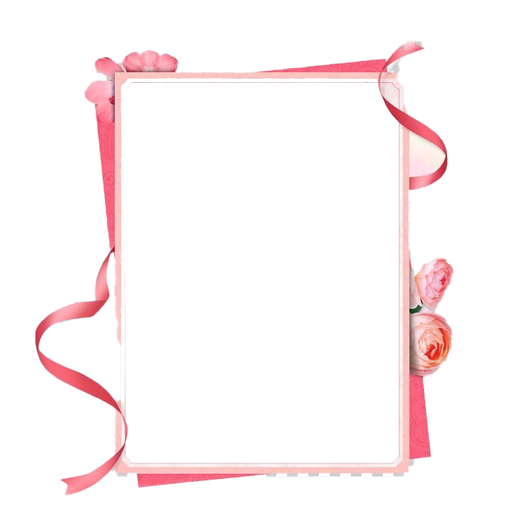 Pink Frame Transparent PNG Image
