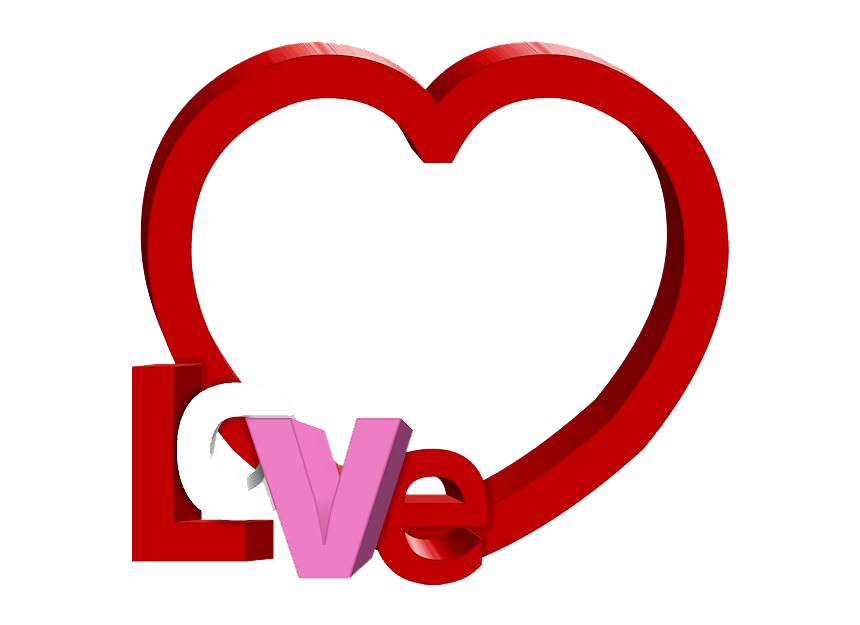 Heart Frame Valentine Transparent PNG Image